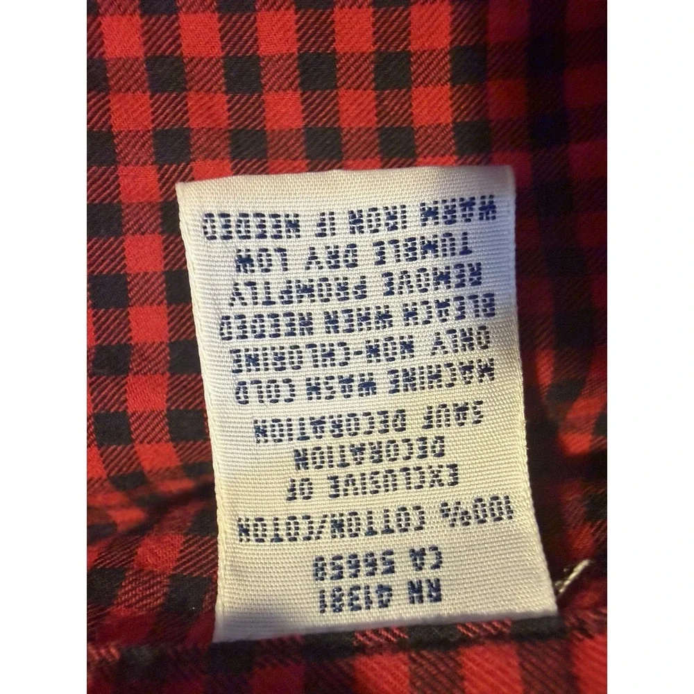 Polo Ralph Lauren Buffalo Plaid Button Down Shirt Men 2XL Red Black Long Sleeve